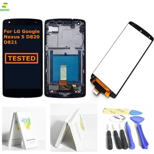LCD For LG Nexus 5 Screen D820 D821 LCD Display Touch Screen Digitizer Bezel Frame Assembly Replacement For nexus 5 Touch Sreen