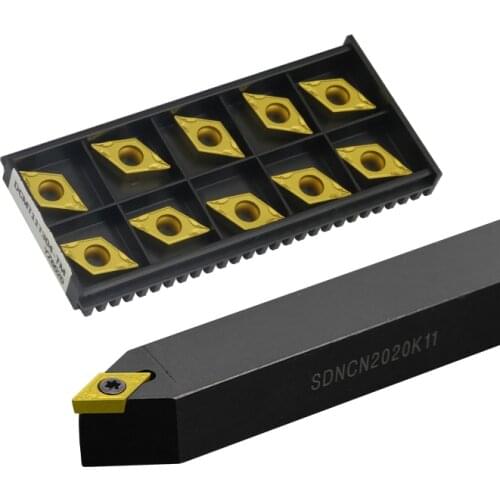 1pcs SDNCN1212H07 SDNCN1616H07 SDNCN2020K11 External Turning Tool Holder DCMT Carbide Inserts Lathe CNC Cutting Tools Set
