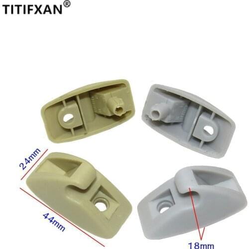 2PCS Auto sun visor makeup mirror support base plastic fastener clips for VW Old Jetta Santana