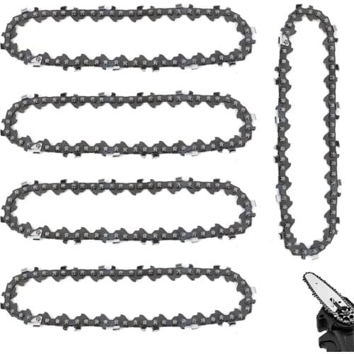 3/5Pcs Electric ChainSaw Mini Chain Saw Pruning Saw Portable Woodworking 4 inches Chain Saw Wood Cutter Garden Tools