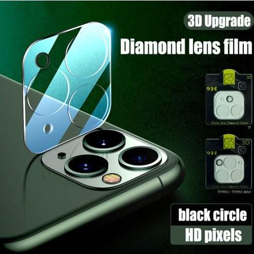 5PCS For iPhone 12 Pro Max 3D Full Covered Back Camera Len For iPhone 11 Pro Max XS XR 6 6S 7 8 Plus Tempered Glass Screen Cover