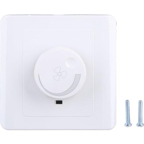 86 Type Ceiling Fan Adjustment Stepless Speed Controller Wall Switch 220V 10A