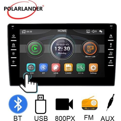 Car Radio 2 DIN 8 Inch MP5 Multi-Language WMA/WAV/FLAC Bluetooth Without GPS Mobile Internet Touch Screen DVR for Android 2.5 FM