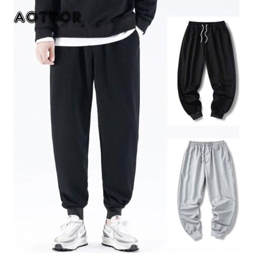 Casual Men Harem Pants Elastic Waist Spring Autumn New Fashion Sweatpants Warm Loose Comfort Male Jogging Sport Trousers 4XL