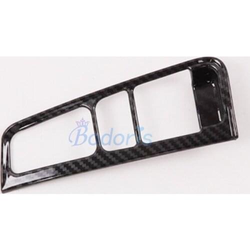 For Toyota Alphard VELLFIRE 30 2016-2019 Interior Carbon Fiber Look Electric Parking Break Hold Switch Cover Auto Car Accessory