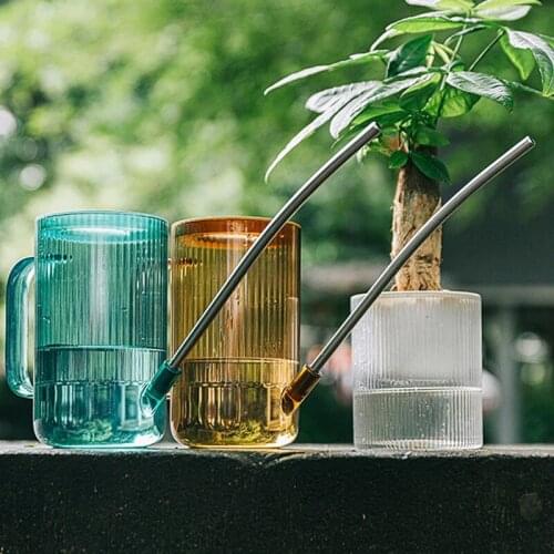 1L Plastic Watering Can Pot Plastic Long Mouth Garden Plants Watering Tool EL