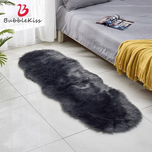 Bubble Kiss Carpet For Bedroom Decoration Solid Color Plush Fluffy Rug Living Room Bedside Bay Window Pad Home Comfort Floor Mat