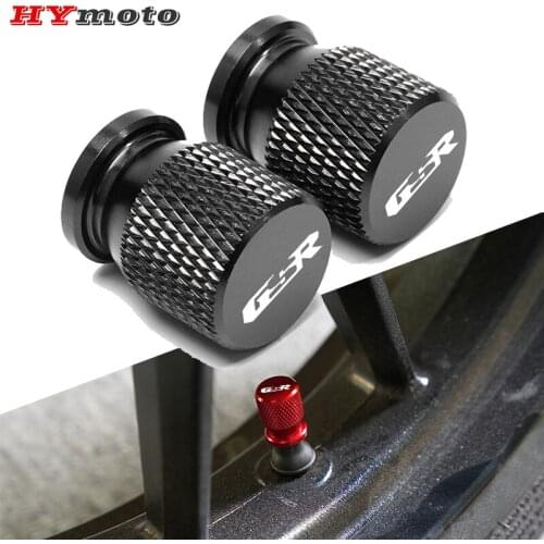 With Logo GSR Motorcycle CNC Accessories Wheel Tire Valve Cap Air Port Cover For SUZUKI GSR750 GSR600 GSR400 GSR 750 600 400 250