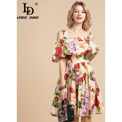 Летние платья из хлопка LD LINDA DELLA China At AliExpress