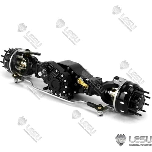LESU Metal Differential Front Through Wheel Reduction Axle 1/14 RC Truck Tmy TH16478