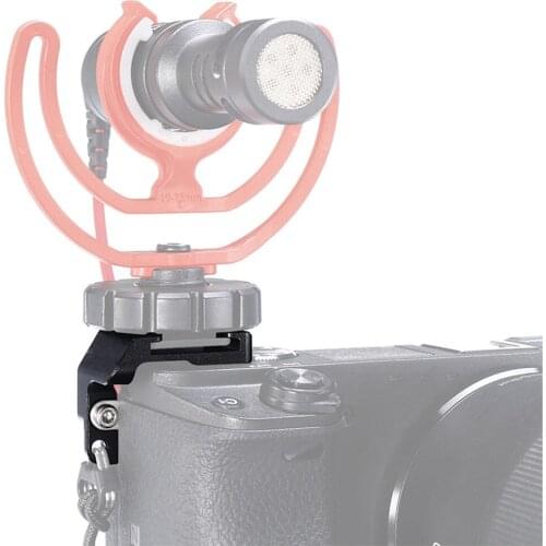 Microphone Cold Shoe Plate Quick Release Hot Shoe Extension Mount Adapter for Sony A6400 Camera Accessories