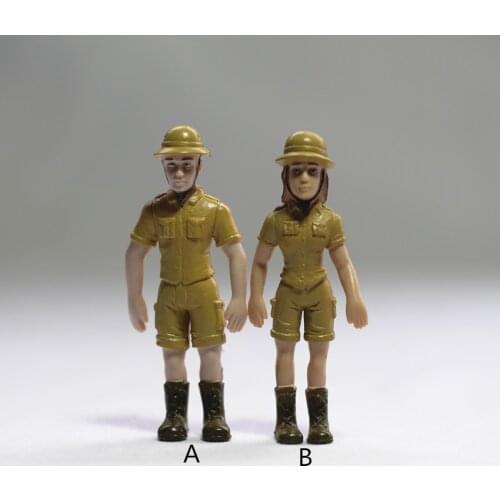 Pvc figure Army couple Air Force Army female doll trumpet doll model decoration 4pcs/set