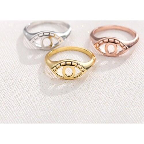 Fashion Evil Eye Rings Limited Time-limited Punk Anel Ring Anillos Jewelry Stainless steel fun ring Bff Best Friends Gift bff