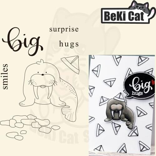 German animal words Clear Stamps for DIY Scrapbooking/Card Making Fun Decoration Supplies