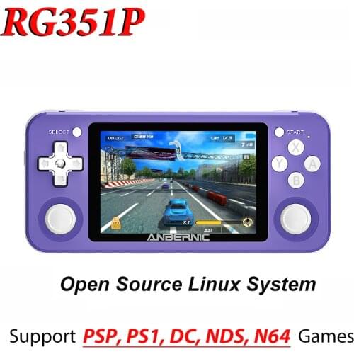 NEW RG351P ANBERNIC Retro Game Console RK3326 Linux System PC Shell PS1 Game Player Portable Pocket RG351 Handheld Game Console