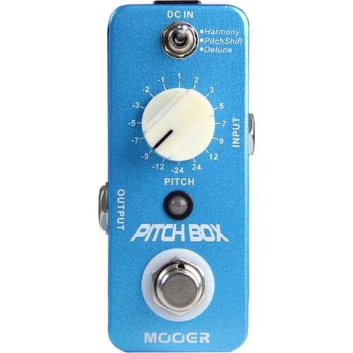 MOOER Guitar Effect Processor Guitar Effect Pedal 3 Mode Harmony Pitch Shift Detune MPS1 Pitch Box Effect Transpose Guitar Parts