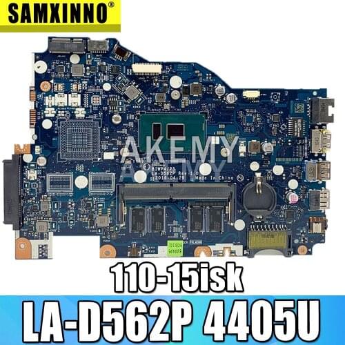 SAMXINNO For Lenovo Ideapad 110-15ISK Laotop Mainboard BIWP4/P5 LA-D562P Motherboard with 4405U 4GB RAM
