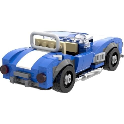 MOC super product mini Speed Racing racing car AC Cobra Car Building Block Model Kids DIY Educational Game Childrens Toys Gifts