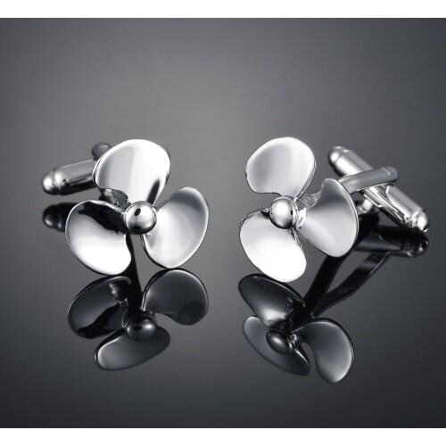 New electric fan wind blade cufflink French long sleeve shirt sleeve nail shirt accessories Cufflinks