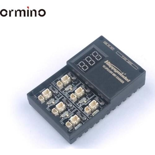 Ormino 1S Lipo 6in1 Parallel Charging Board Charger with Digital Display 4.35v Charger 3.7V 3.8V RC FPV Battery Charger