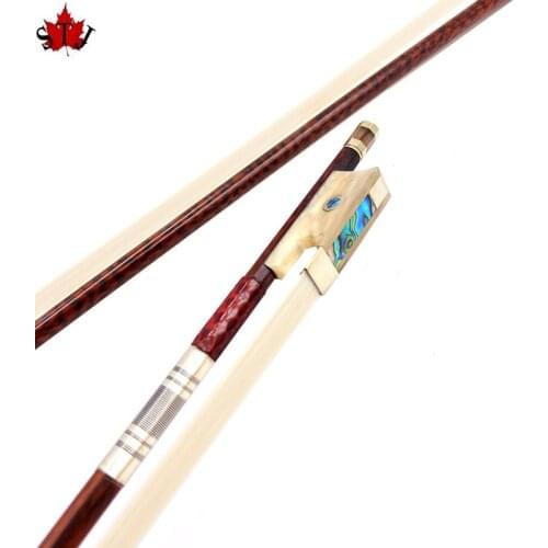1pcs Strong balance Professional snakewood violin bow 4/4 ,Copper mounted #8165