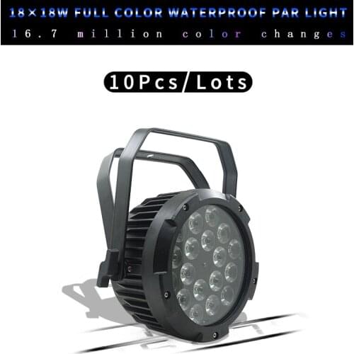 Waterproof 18x18w 4in1/5in1/6in1 RGBWA UV LED Par Can Light Outdoor Stage DMX Control Par Light Wall Washer