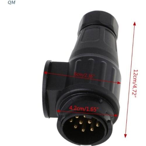 13MF Auto Car Trailer 13 Pin Plug Connector Socket Caravan Waterproof Adapter
