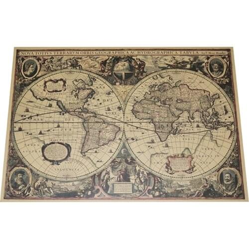 2 pcs Map 72.5*51.5cm Portrait poster Vintage Religious Characters Poster European ancient times portraits kraft paper poster