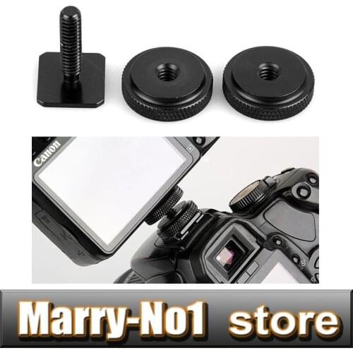 2pcs Pro type 1/4"-20 Tripod Screw to Flash Hot Shoe Mount Adapter Free Shipping