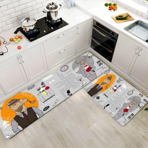 Abstract Portrait Kitchen Mat Floor Mat Long Floor Carpet for Living Room Bedroom Entrance Doormat Absorbent Porch Area Rugs