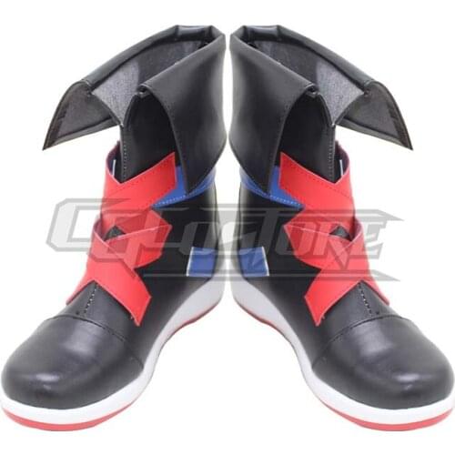 Anime Cosplay Shoes Boots Arknights Cuora Costume Hand-made Leather Christmas Halloween Free ship ACS-1174