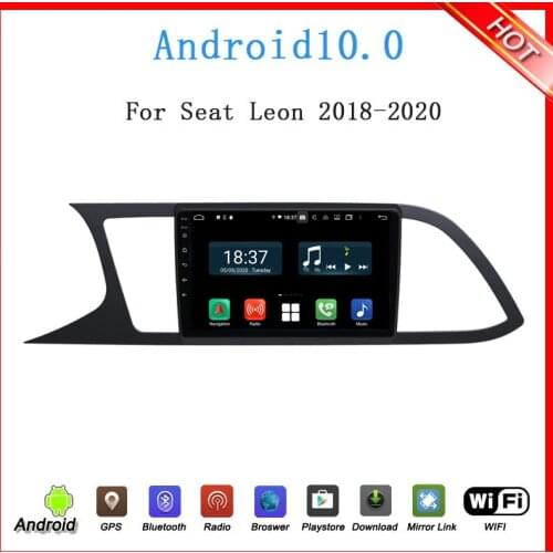 9"Octa core 4G RAM android 10 special car dvd player for seat LEON 2019-2020 gps glonass wifi camera DSP DDR3