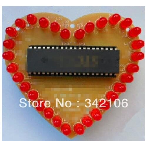 Free Shipping!!! 10pcs Glare 51 single heart-shaped water lights C source