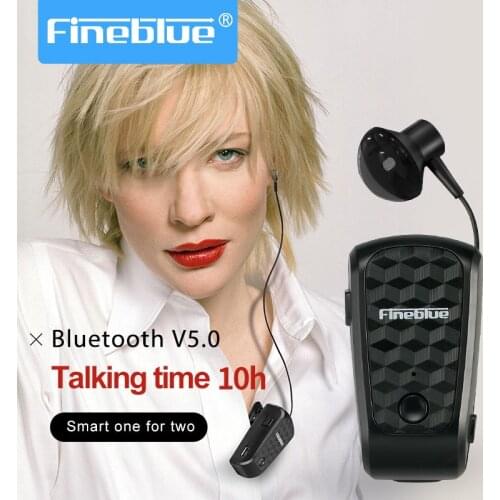 Fineblue Bluetooth Headset FQ10 With Bluetooth 5.0, Intelligent Noise Reduction, Volume Control, High-Definition Calls, Business