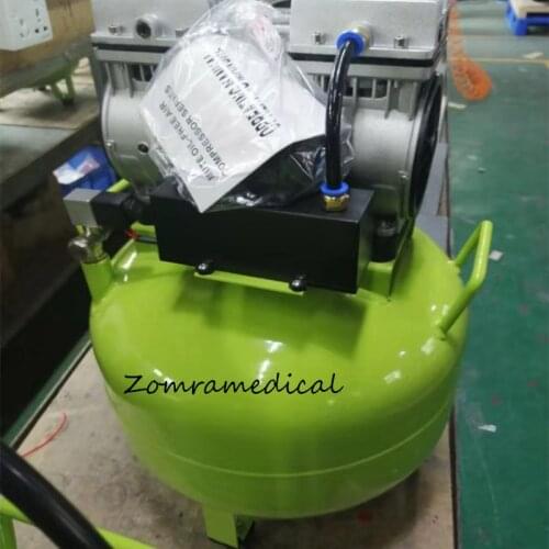 30L Silence Green color compressor oil free dental AIR COMPRESSOR for 1 dental chair with High quality