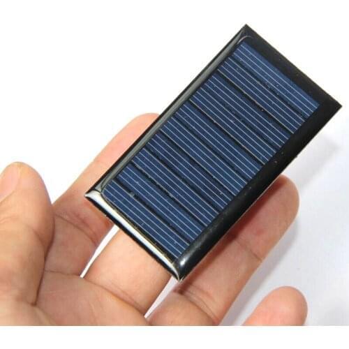 BUHESHUI 0.3W 5V Mini Solar Cell Module 68*37MM Solar Panel Charger For 3.7V Battery Light Toy 100pcs