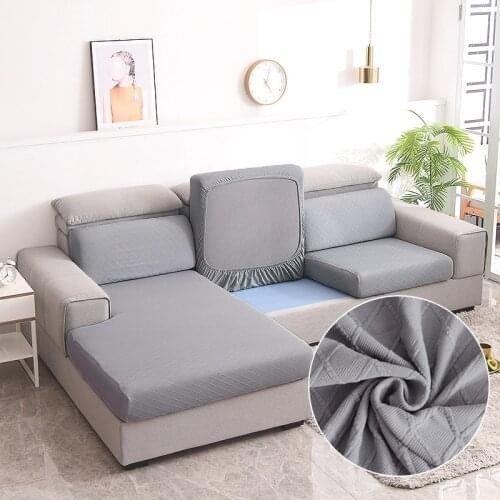 Jacquard Sofa Cover for Seat Cushion Backrest Pillow Corner Chaise Longue Living Room Couch Slipcover Protector Chair Seat Cover