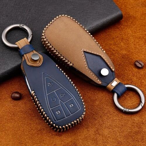 Genuine Leather Car Key Cover key Case For Changan CS35PLUS CS55PLUS CS75PLUS 2019-2020 Accessories