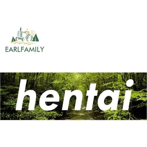 EARLFAMILY 13cm x 4.2cm For Hentai Vinyl Car Wrap Stickers Anime Car Assessoires Decal Campervan Waterproof Motorcycle Decor