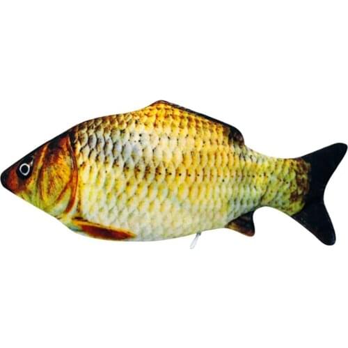 Electric Moving Flopping Realistic Simulation Wiggle Fish Toy Plush Interactive Kicker Cat Kitten Pet Gifts