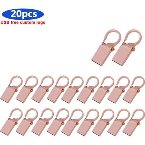 20pcs/lot Metal USB flash stick pendrive 32gb 4gb 16gb usb drive 2.0 128gb 64gb usb high speed flash drive For photography