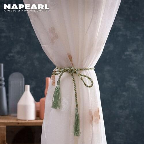 NAPEARL Modern Simple Tassel Hanging Small Binding Rope, Curtain Accessories, Cotton Curtain Window Screen Binding Strap