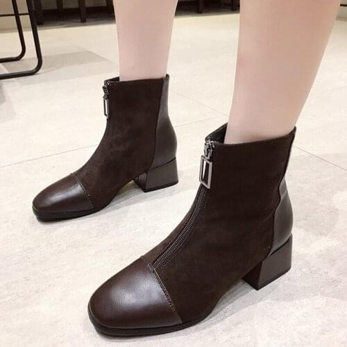 Newest Womens Boots Pointed Toe Yarn Elastic Thick Heel High Heels Woman Female Socks knitting Ankle Boots Black Shoes Pu suede