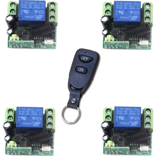 315Mhz 12V 10A Remote Control Light Switch Radio Switch 1CH 1 CH Relay Receiver Transmitter For Motor Gate Learning Code