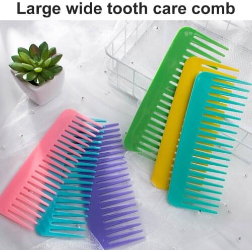 Comb Plastic Scalp Care Head Massage Round Teeth Comb Home Self Hairdressing Salon Tool, Purple