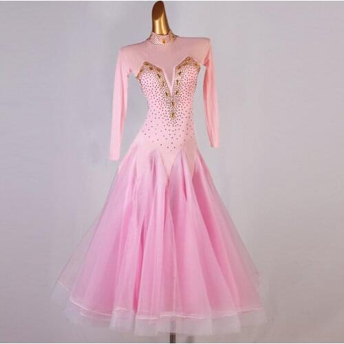 Custom Ballroom Dance Dresses Standard Ballroom Clothes Competition Standard Dance Dress Waltz Foxtrot Dress Adult Children