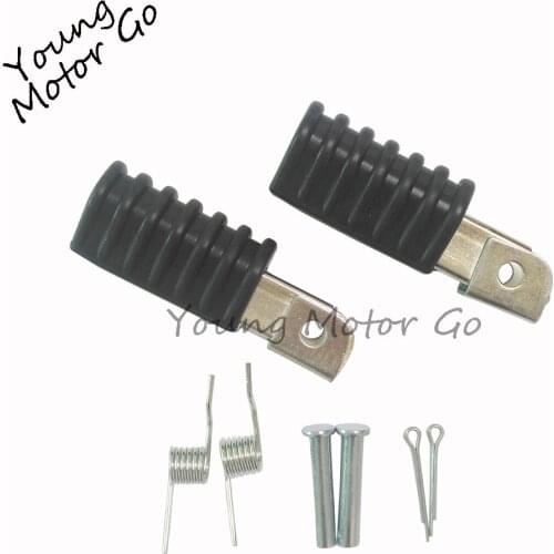 Motorcycle Left & Right Footrest Foot Rest Pedal Pegs for Yamaha PW50 PW80 Dirt Pit Bike Atv Quad
