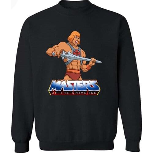 Mens Women Hoodie Sweatshirt He-Man Masters Of The Universe Logo Fleece Hoody Pullover Harajuku Spring Autumn Hip Hop Clothes