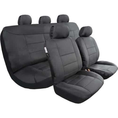 Universal Canvas Seat Covers, Waterproof Black Oxford Hot Sale Automotive Accessories For Most Car Truck SUV Van, Airbag Safe