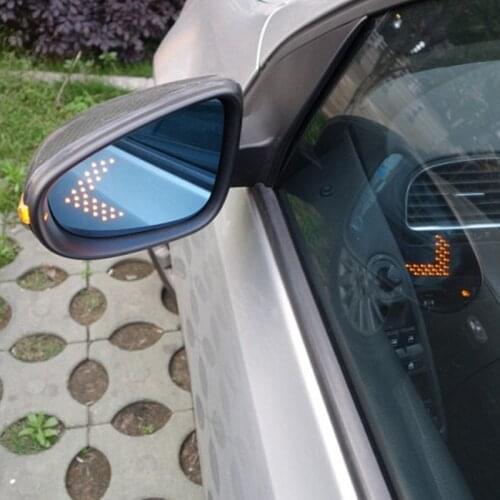 Brand New Power Heated Blue Wide Angle Sight Side Rear View Mirror Glasses For Volkswagen Golf 6